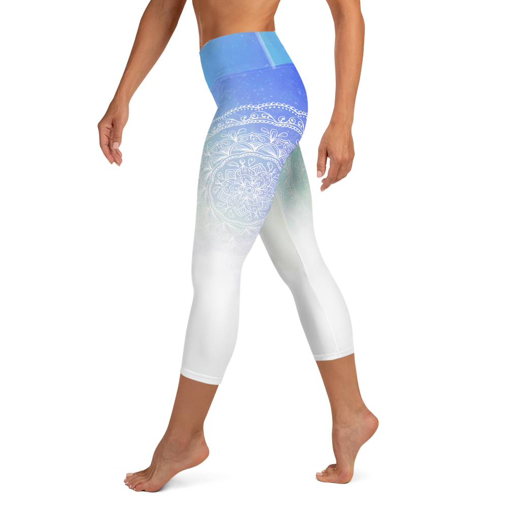 Namaste High Waist Womens Yoga Capri Leggings