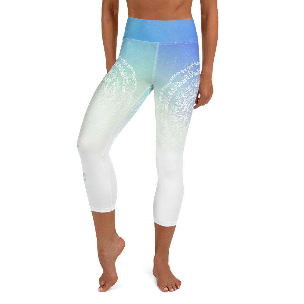 Namaste High Waist Womens Yoga Capri Leggings