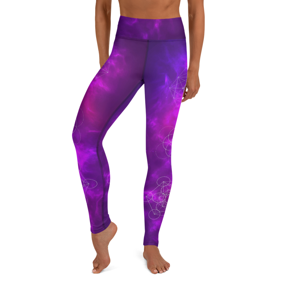Purple Passion High Waist Womens Yoga Leggings