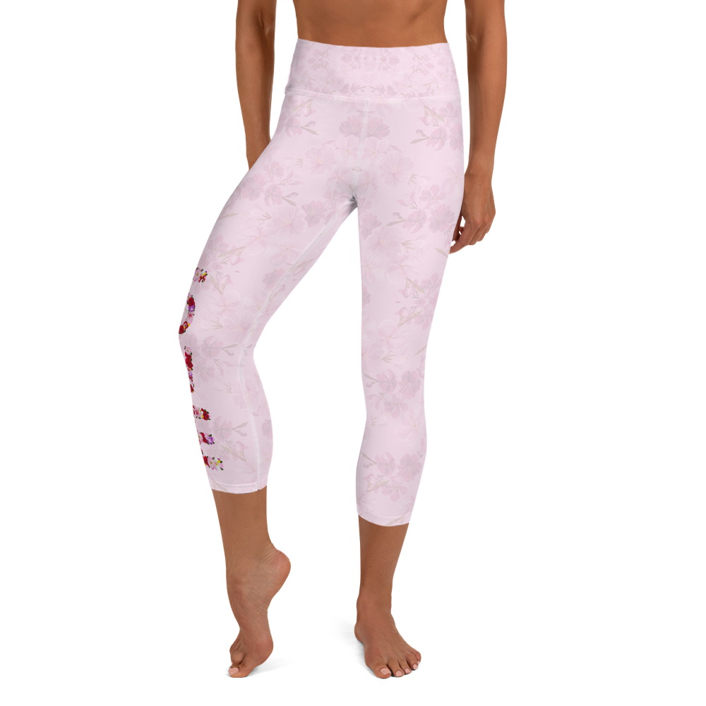 Love Womens High Waist Yoga Capri Leggings