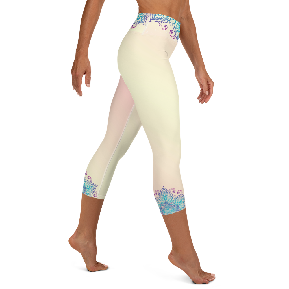 Gaia High Waist Women's Yoga Capri Leggings
