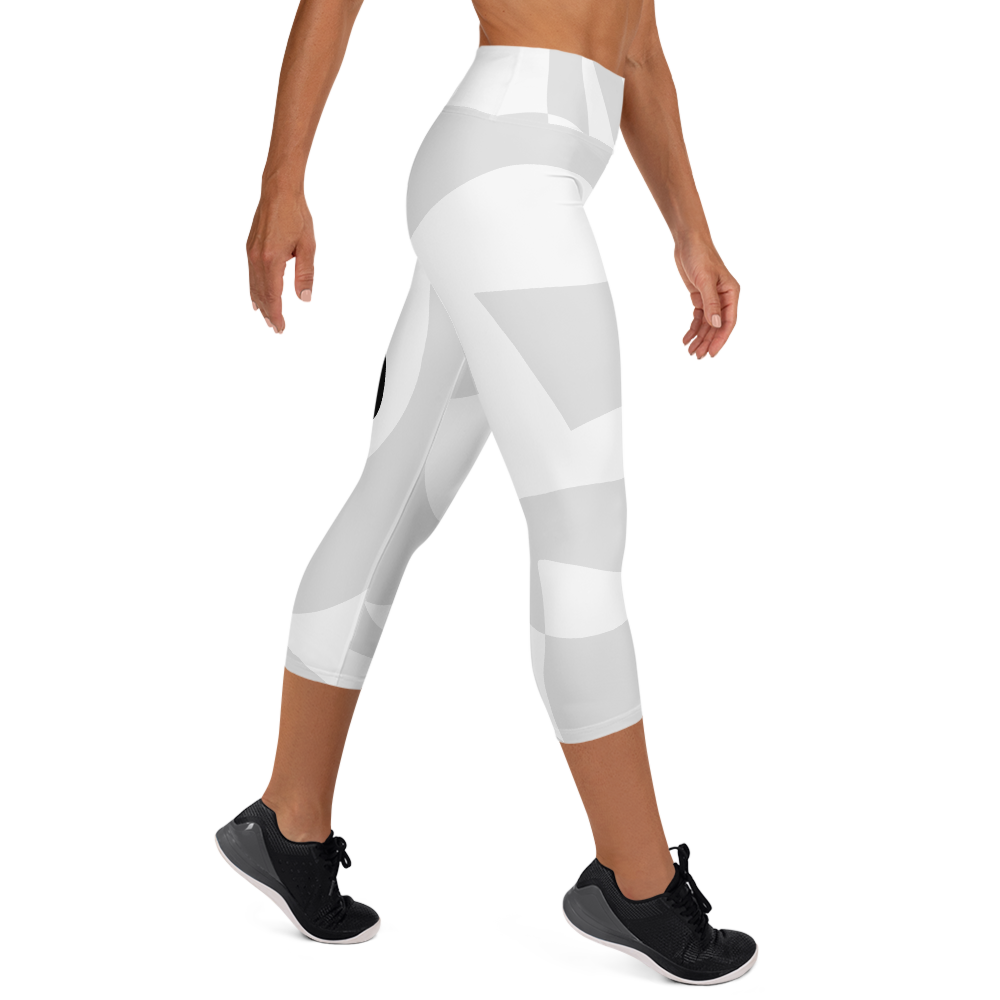 OM High Waist Womens Yoga Capri Leggings