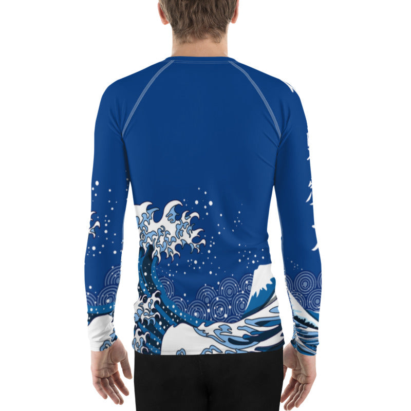 Japanese Raging Waves Men's Rash Guard