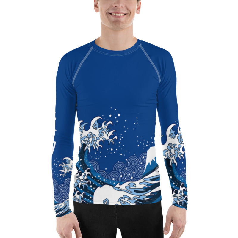 Japanese Raging Waves Men's Rash Guard