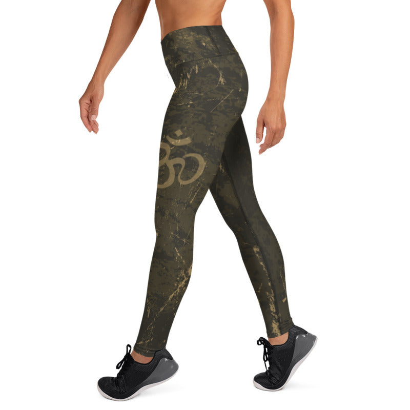 Aum High Waist Womens Yoga Leggings