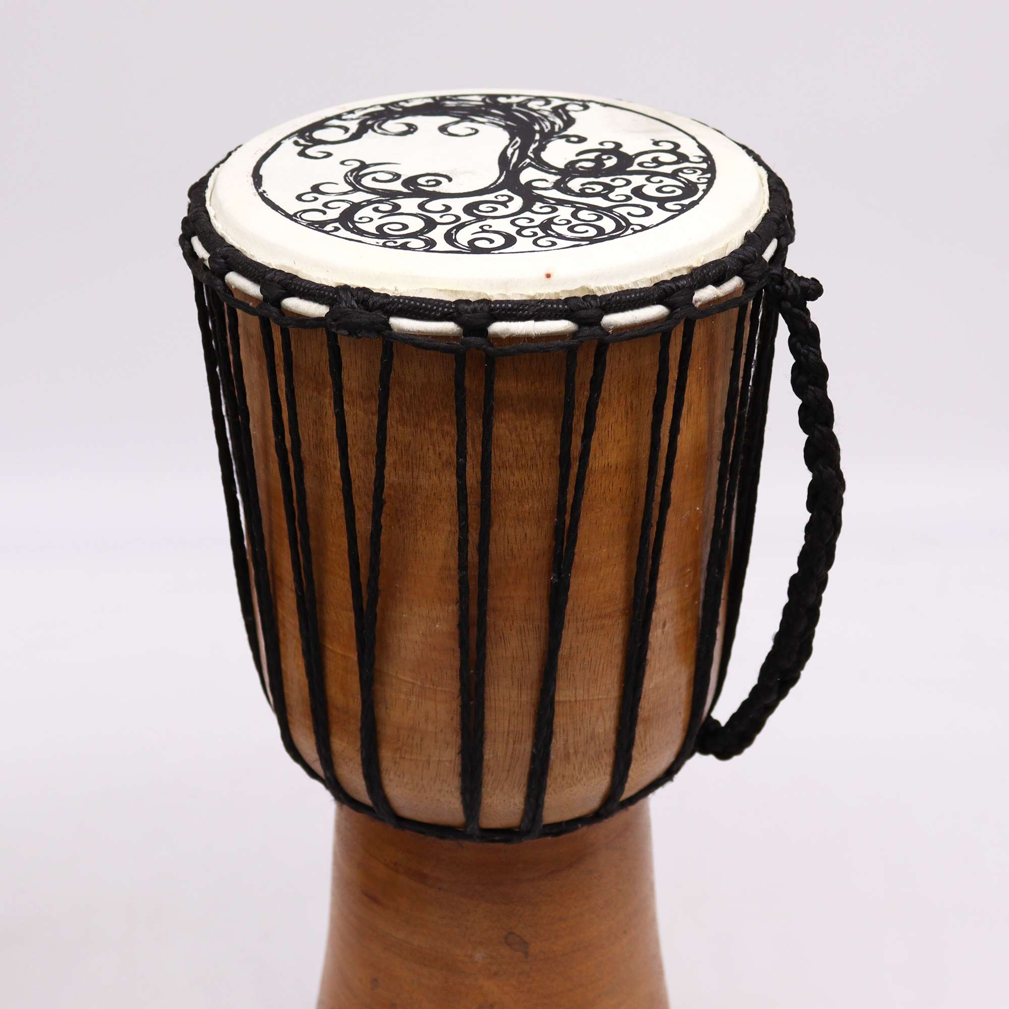 Tree of Life Wide Top Djembe Drum - 15 inches