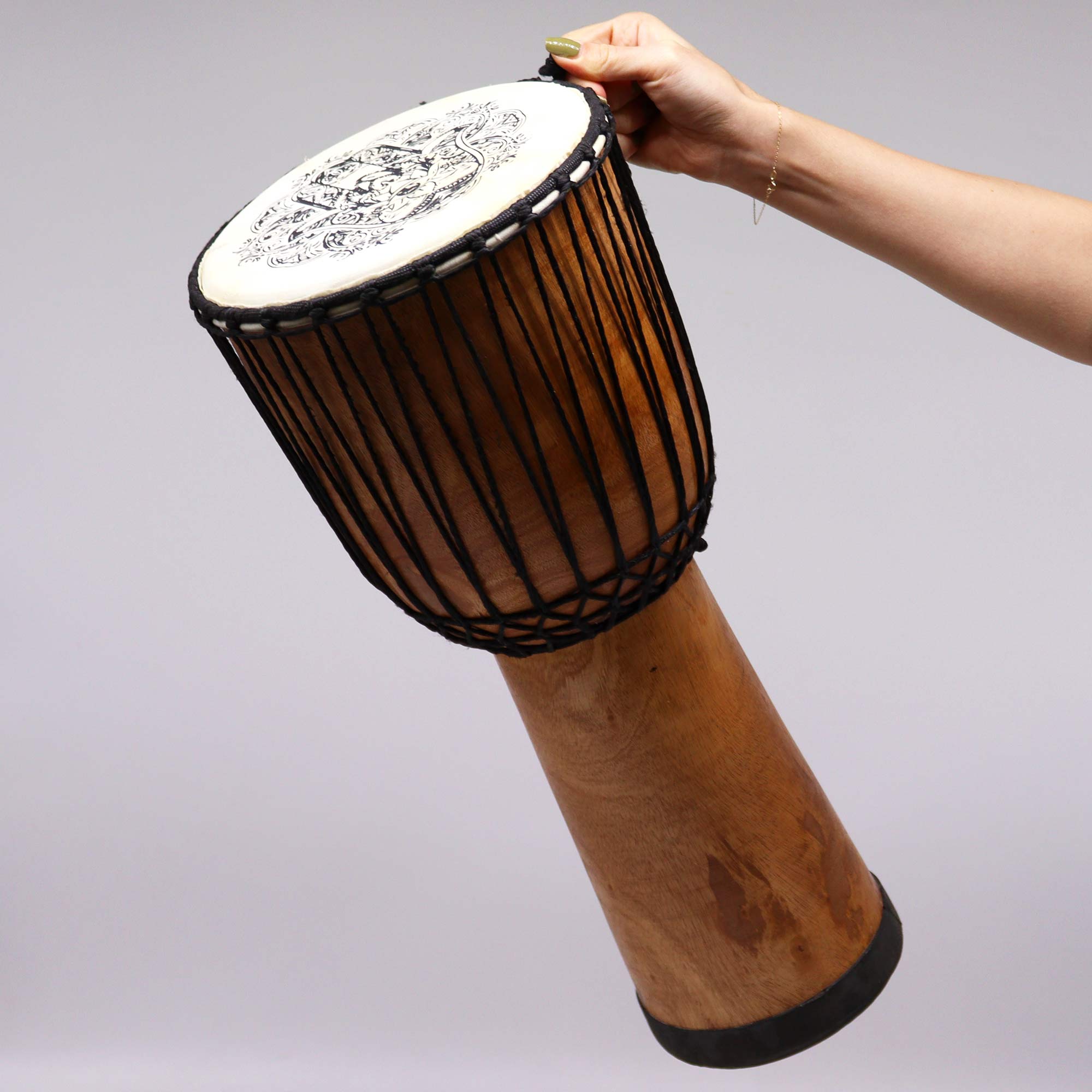 Hamsa Wide Top Djembe Drum - 20 inches