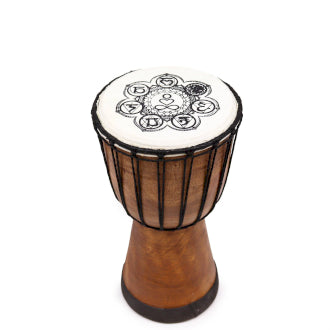 Chakra Wide Top Djembe Drum - 12 inches