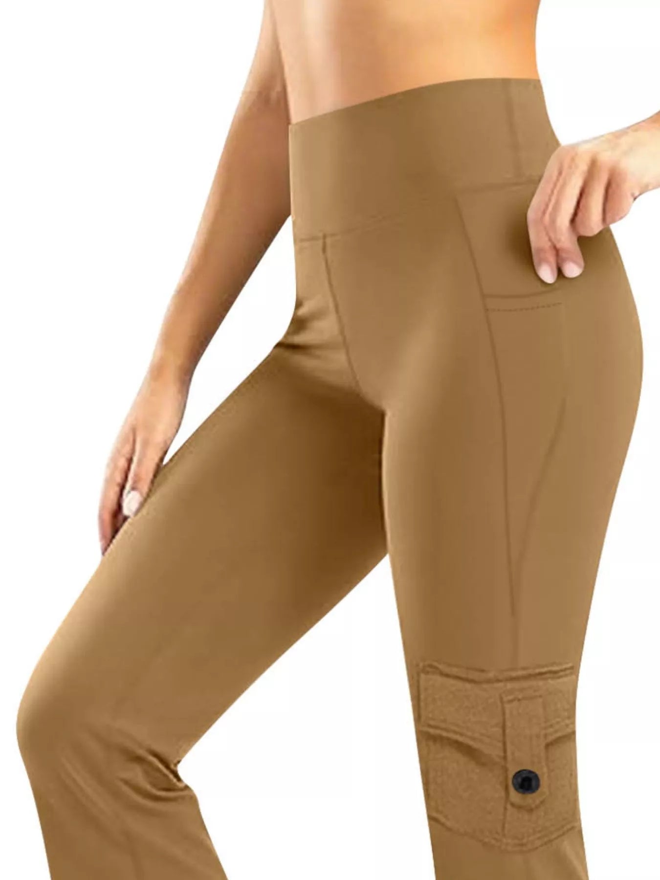 high waisted yoga dress pants AherBiu Flare Yoga Pants for Women High Waisted Ribbed Bell Bottom Joggers Workout Pant Leggings Athletic Solid Trousers, Women's, Size: 2XL, Black