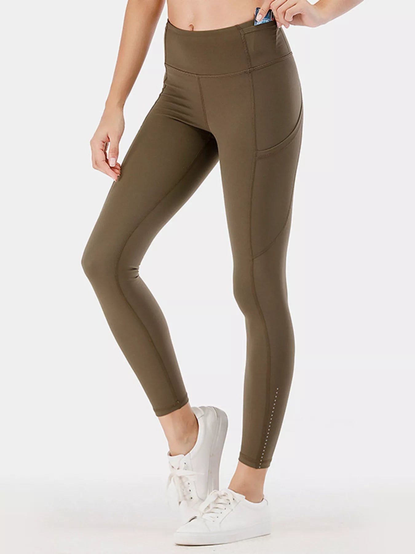 Full Size High-Waisted Active Leggings with Pockets Plus Size