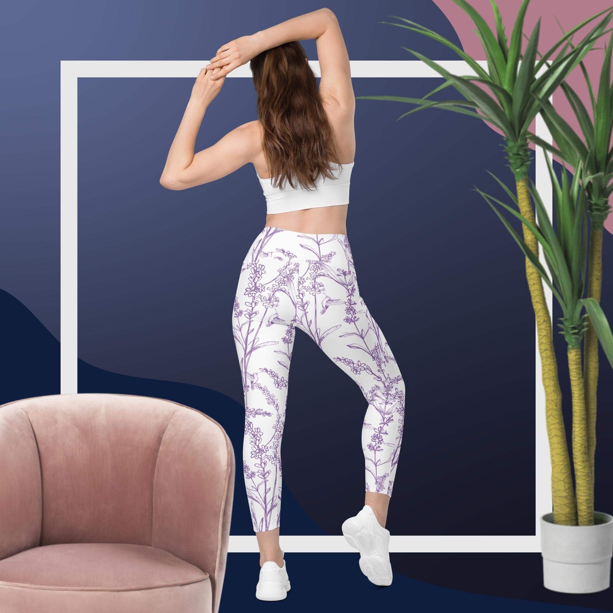 Lavender Leggings with pockets – Sunia Yoga