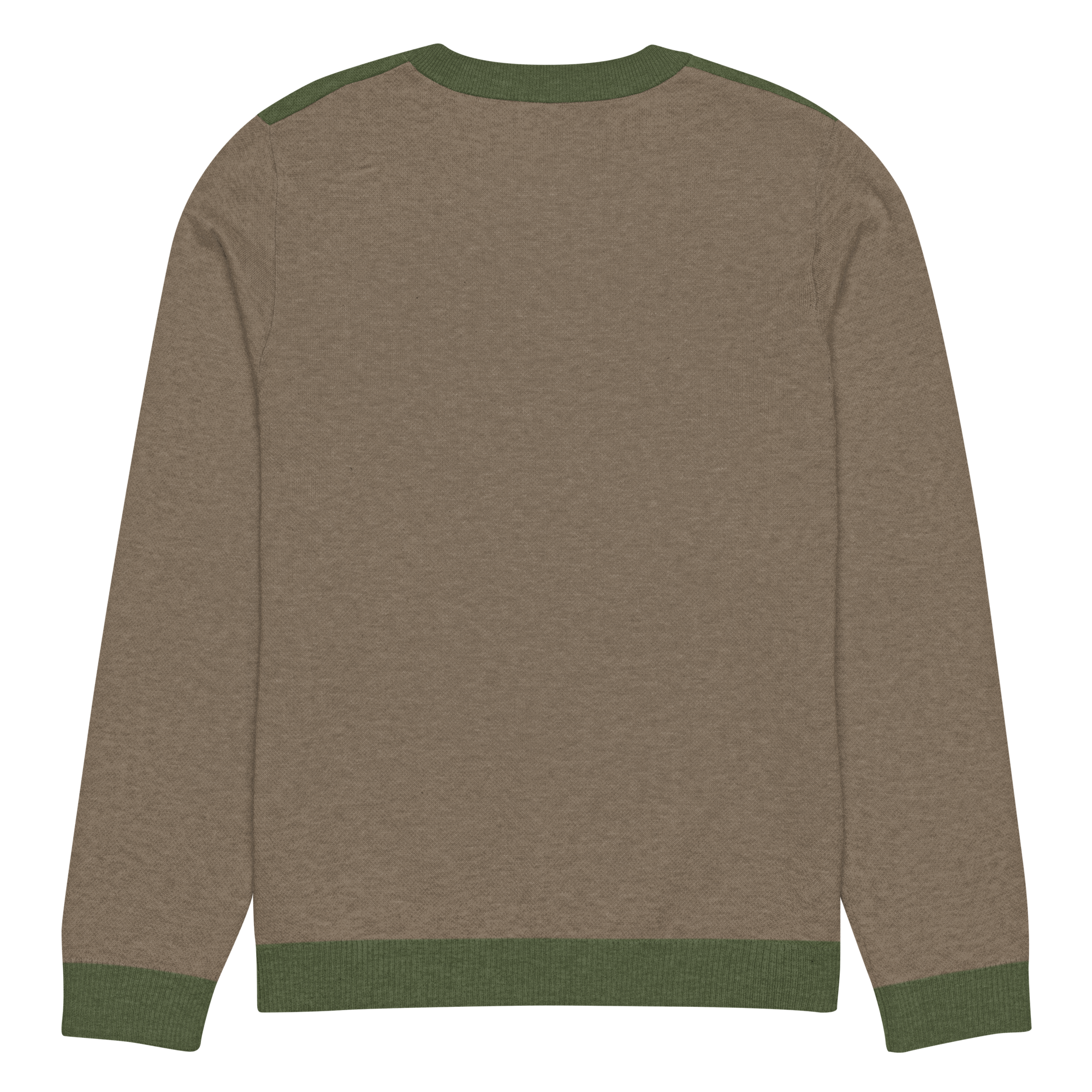 Knitted crew neck sweater