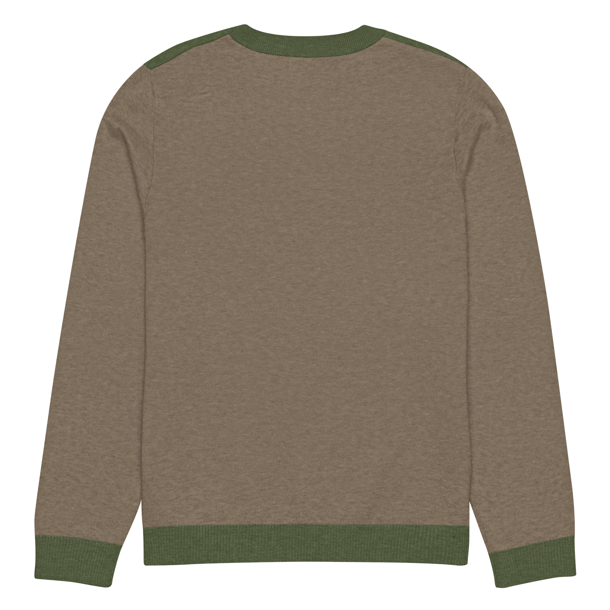 Knitted crew neck sweater