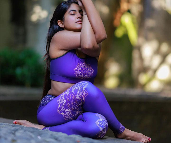 Yoga Leggings Reversible Dynamic - Purple