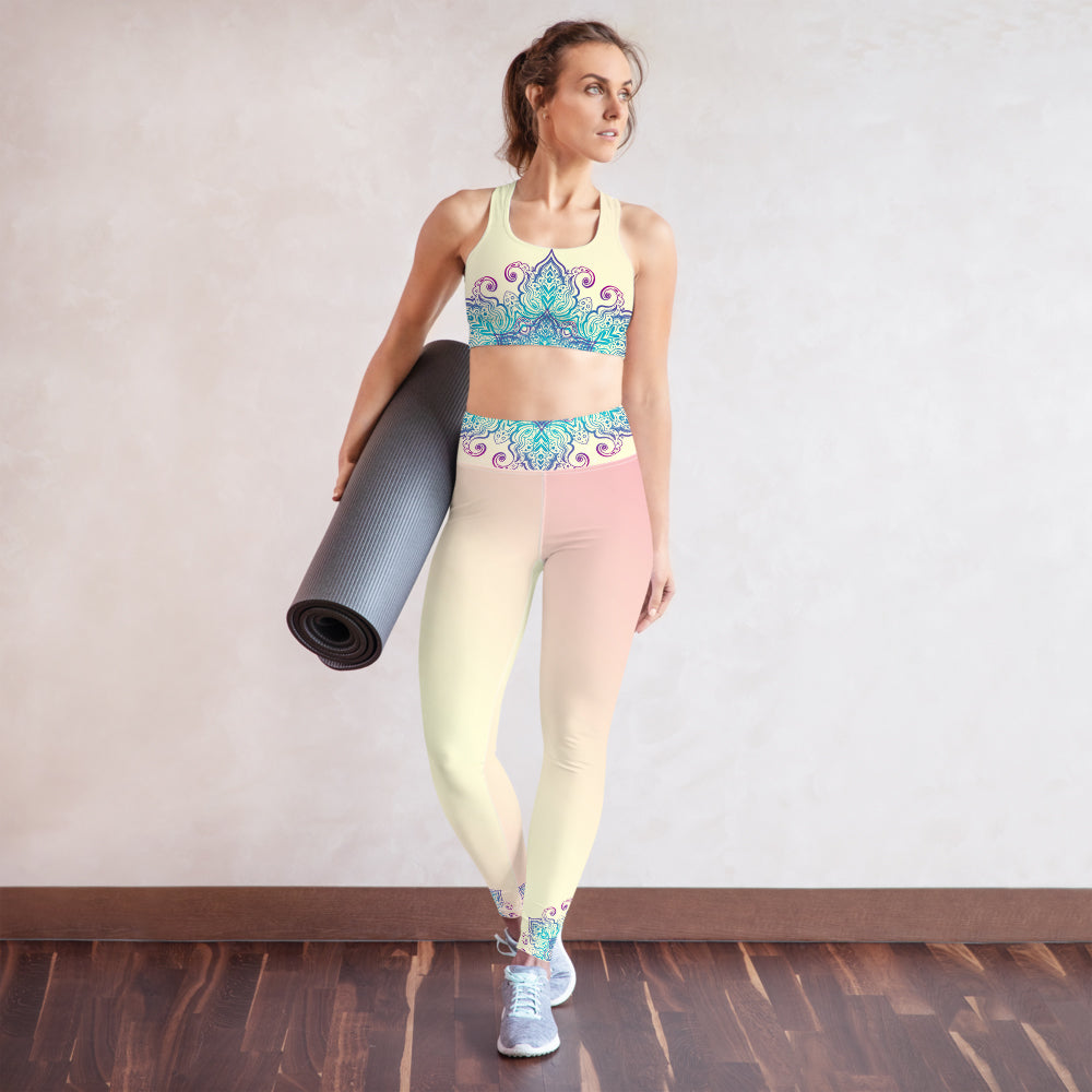 Lucy Powermax Size XS Hatha Collection Leggings Grey Marl Yoga Gym