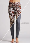 Leopard Reversible Grey High Waist Womens Yoga Pants