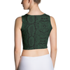 Green Python Crop Tank Top