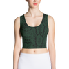 Green Python Crop Tank Top