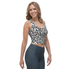 Leopard White Crop Tank Top