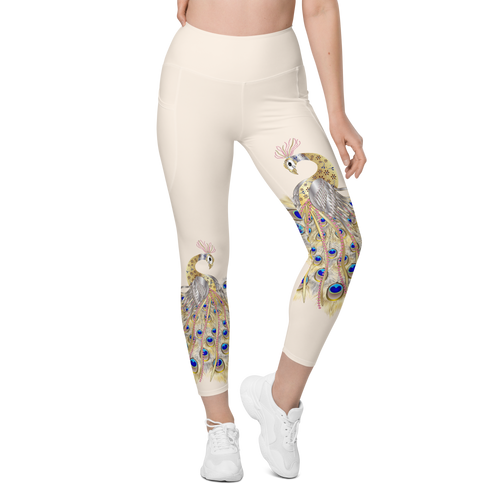 Peacock Leggings with Pockets