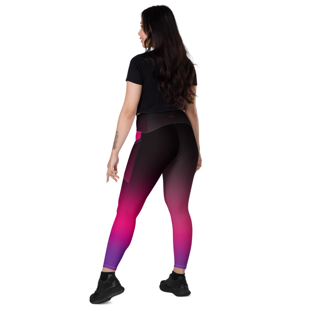 Gradient Leggings With Pockets