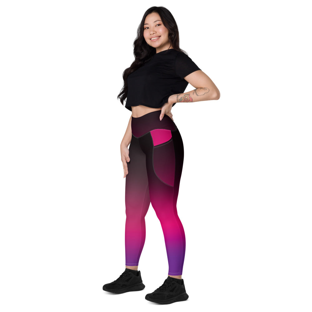 Gradient Leggings With Pockets