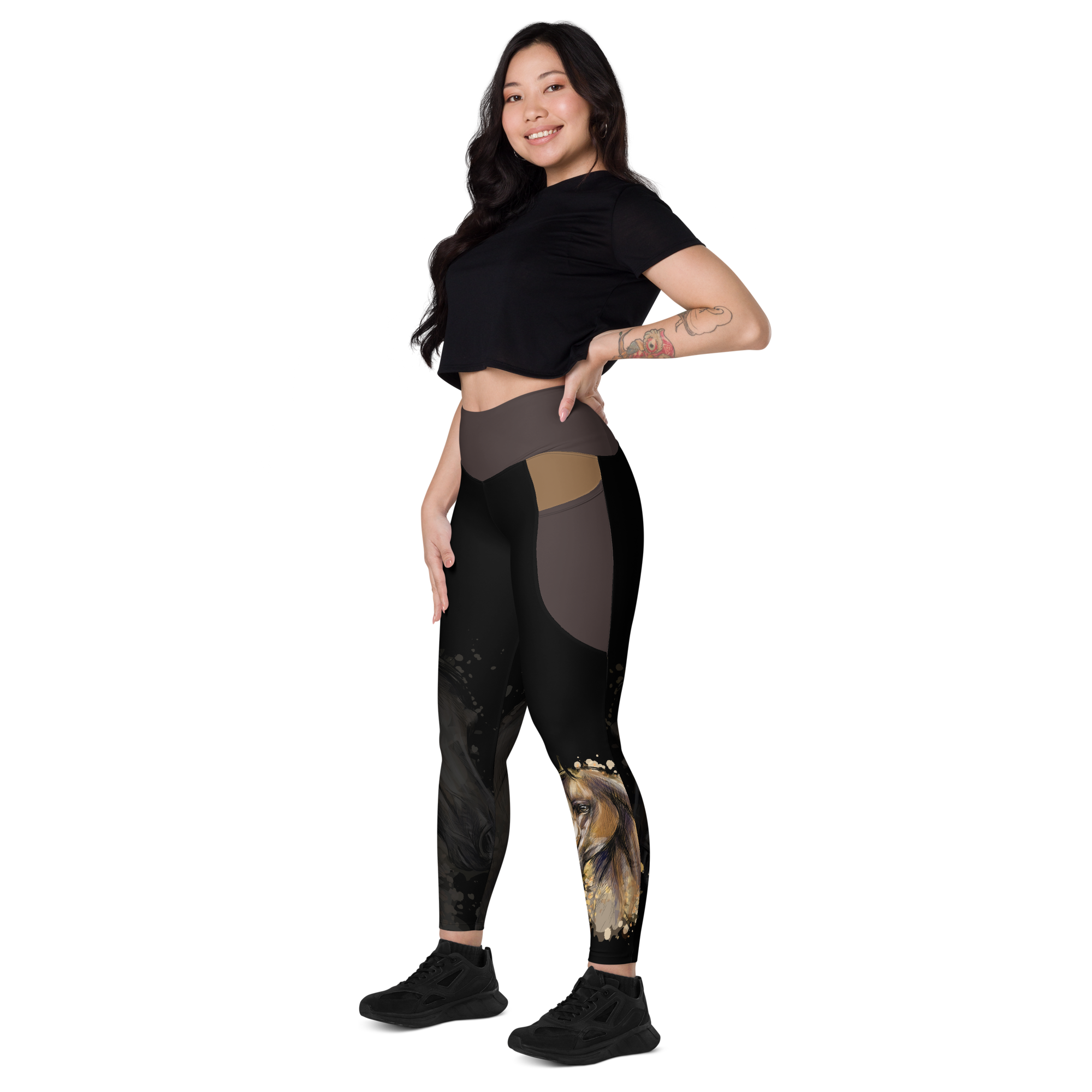 Silhouette Horse Leggings with pockets