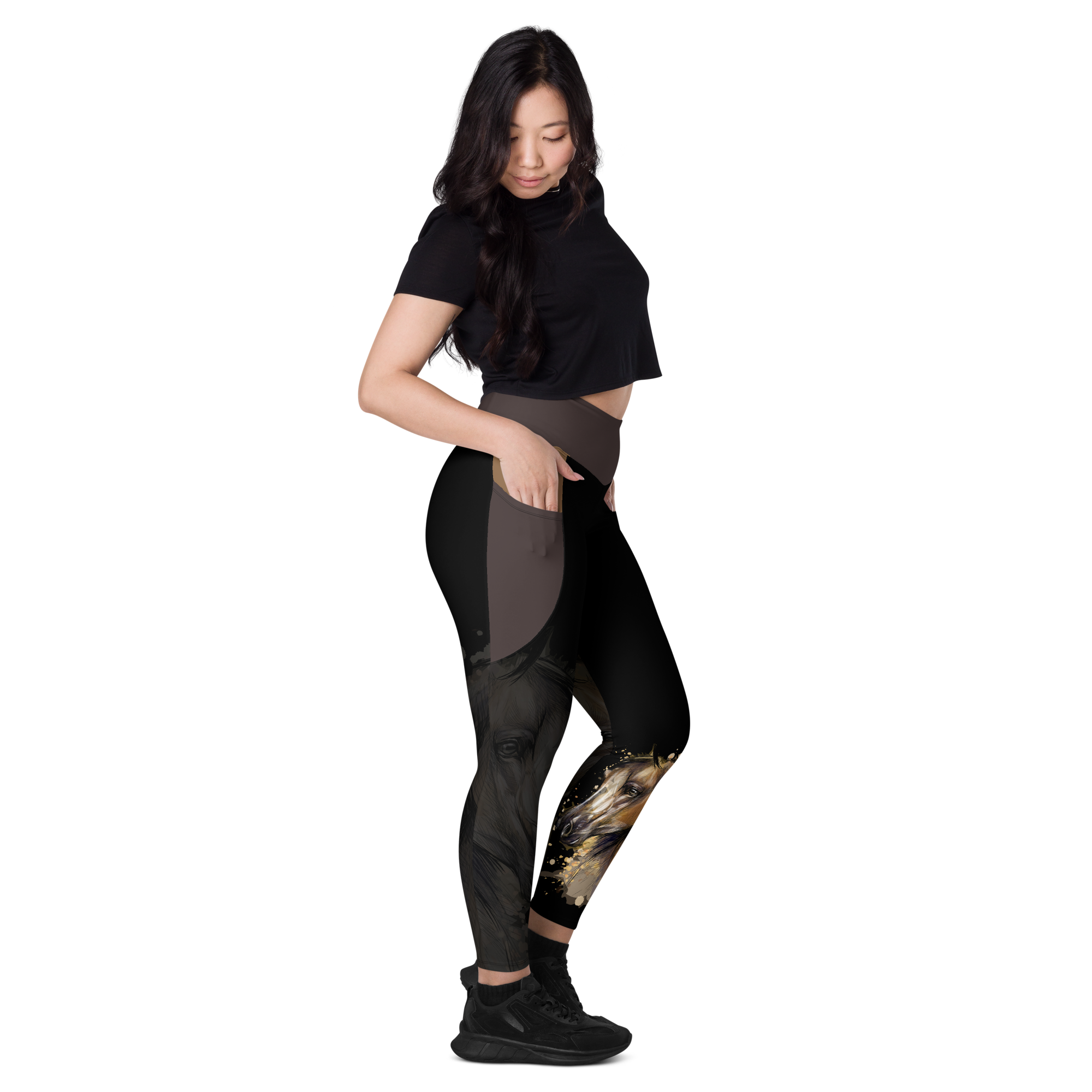 Silhouette Horse Leggings with pockets