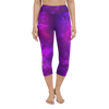 Purple Passion High Waist Yoga Capri Leggings