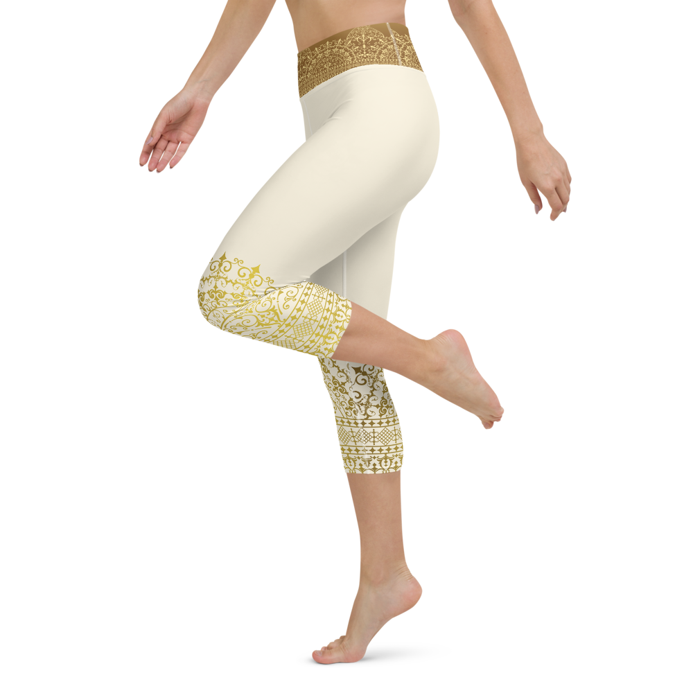 Divya High Waist Womens Yoga Capri Leggings