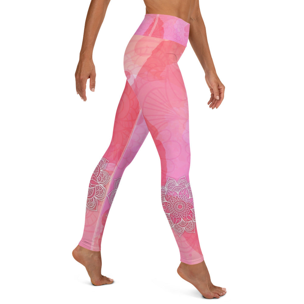 Blossom Pink High Waist Yoga Leggings