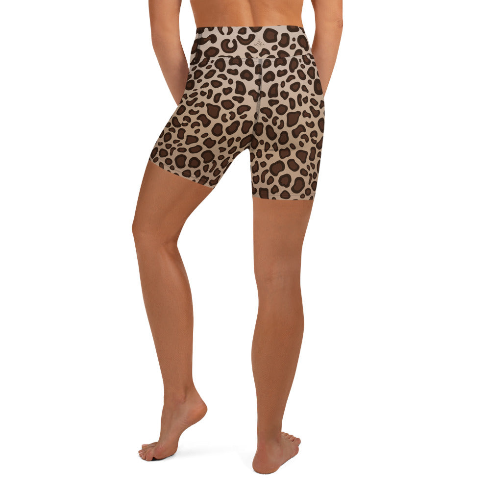 Leopard High Waist Yoga Shorts
