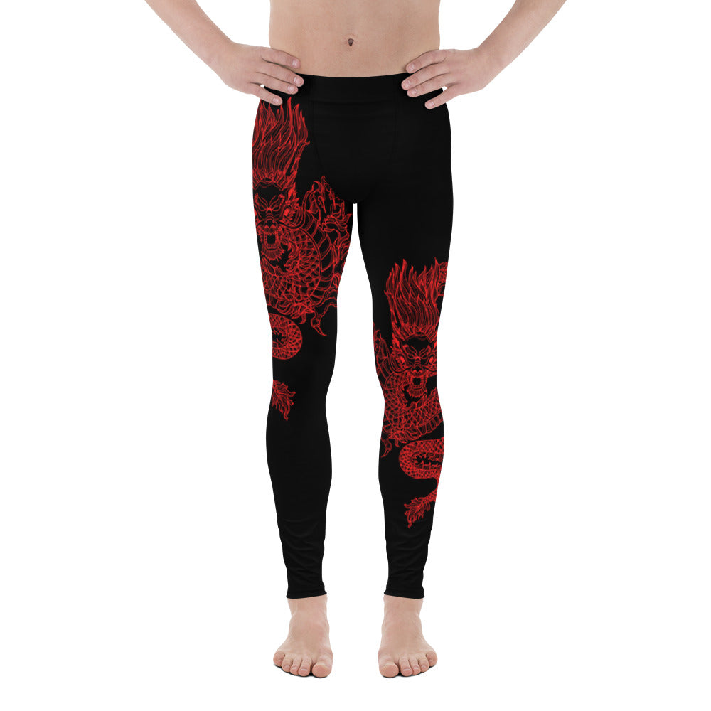 Double Red Dragon Men's Leggings