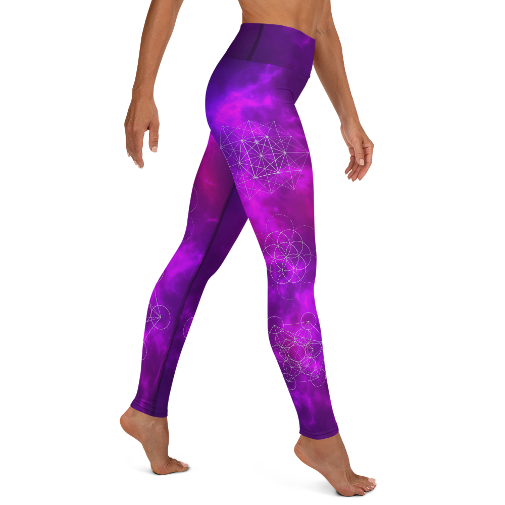 Purple Passion High Waist Womens Yoga Leggings