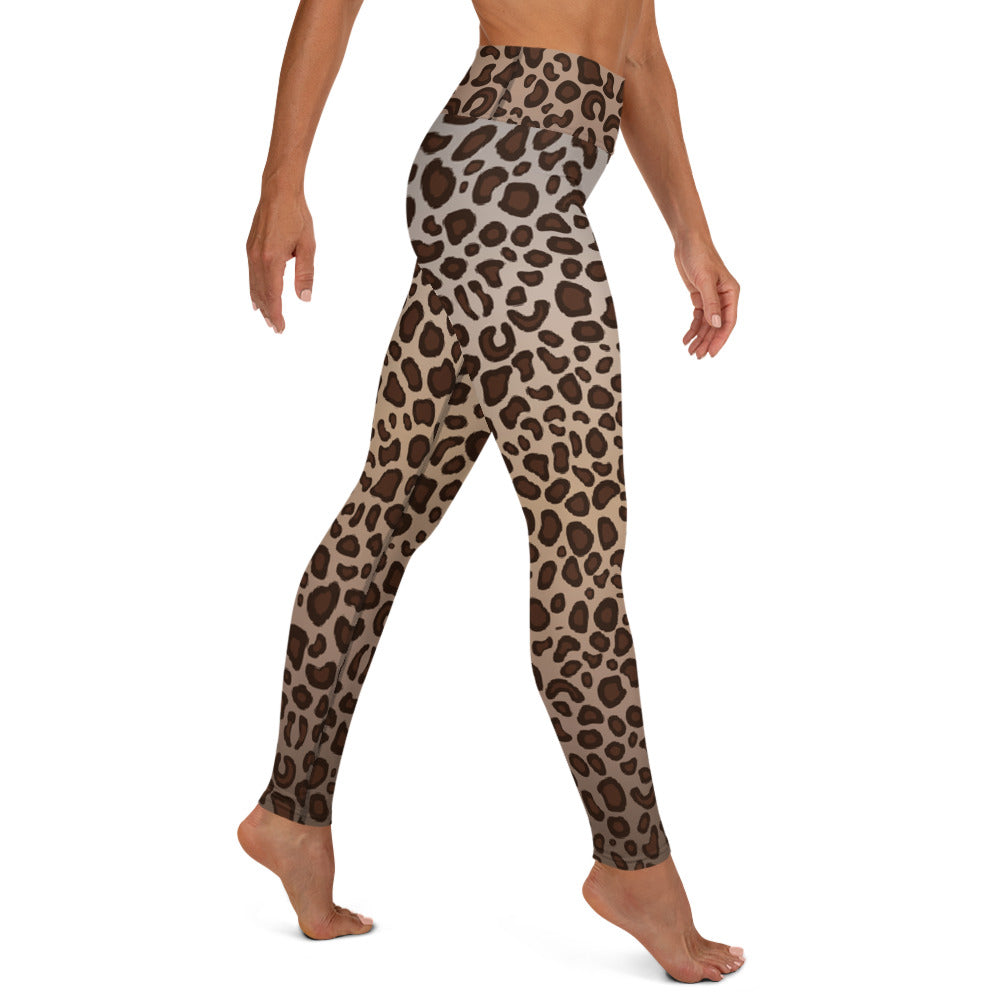 Leopard Print High Waist Womens Yoga Leggings