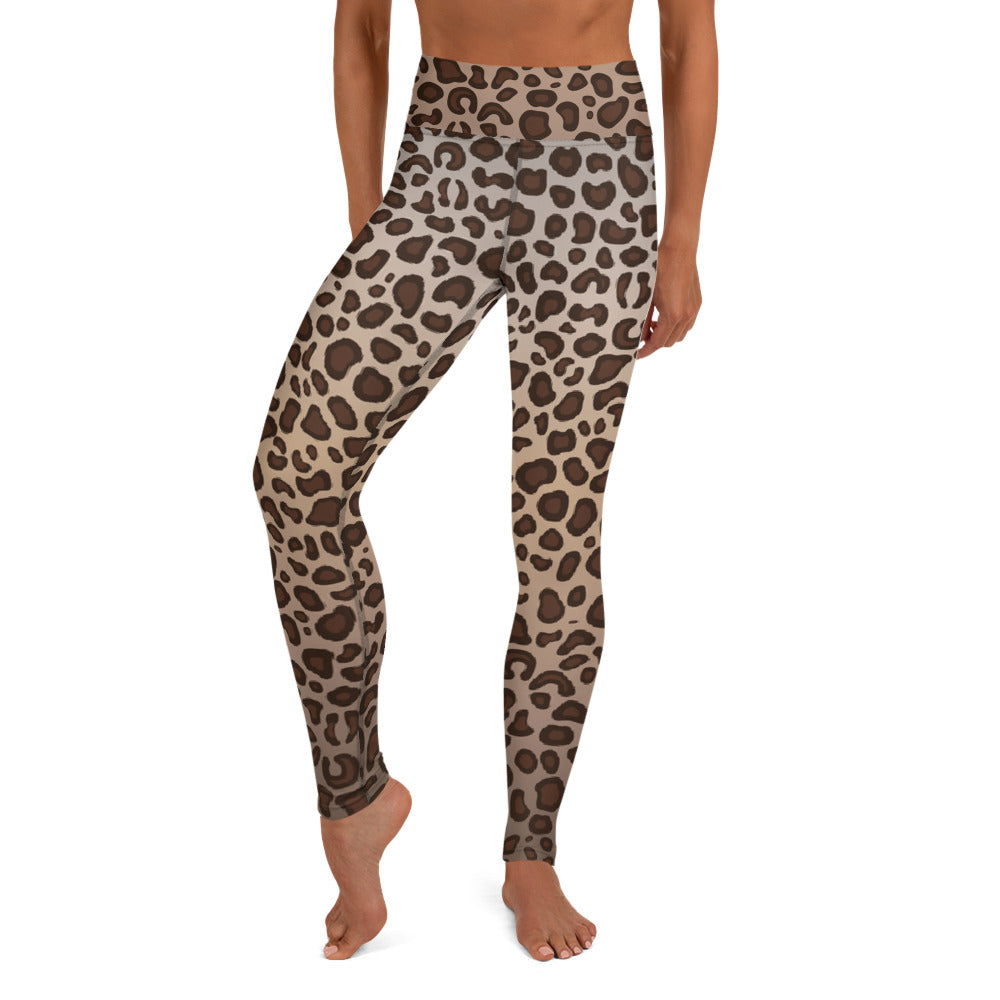 Leopard Print High Waist Womens Yoga Leggings