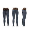 Leopard Reversible Grey High Waist Womens Yoga Pants