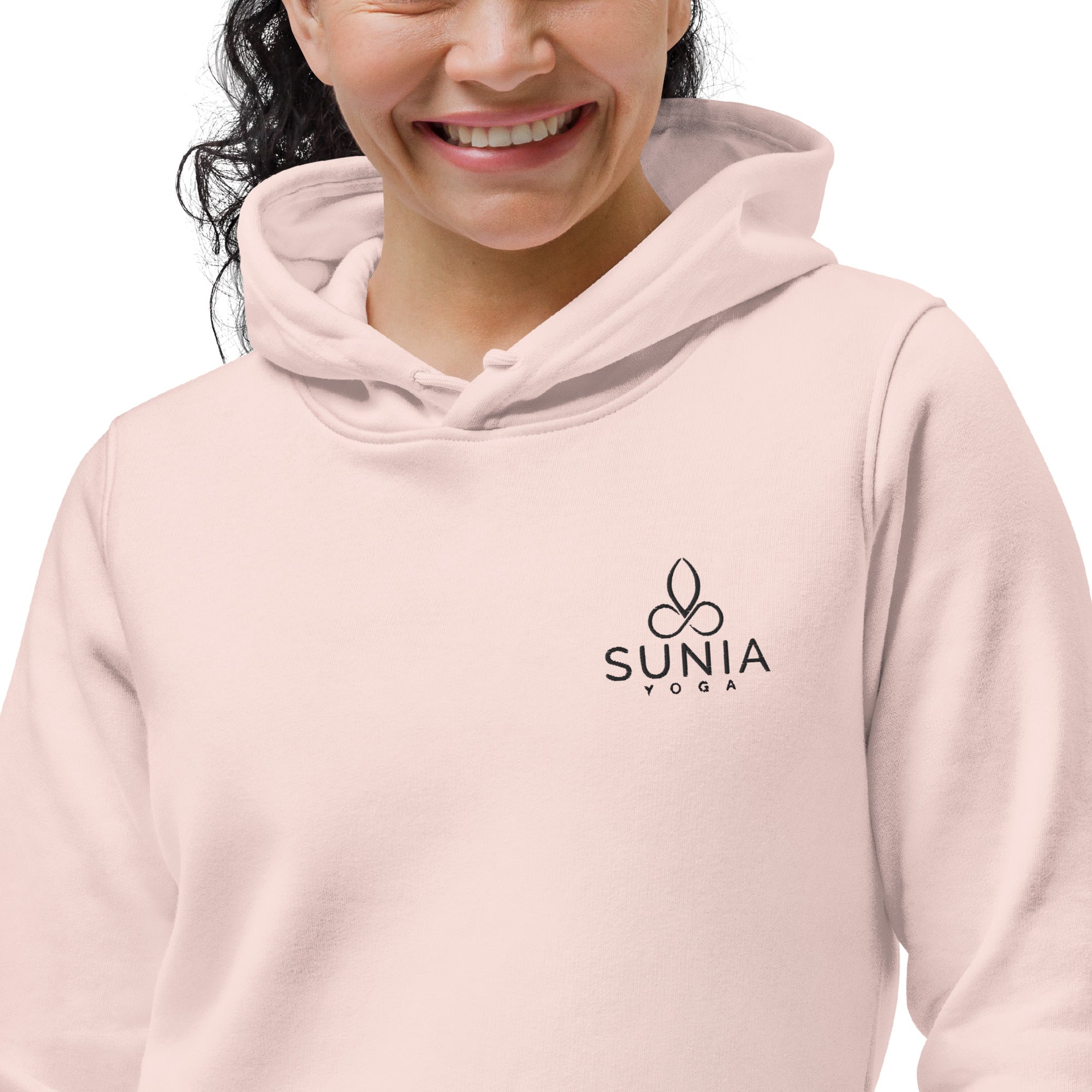 Sunia Yoga Organic Embroidery Fitted Hoodie