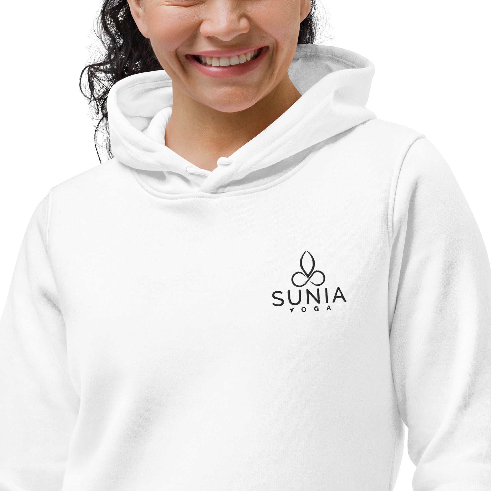 Sunia Yoga Organic Embroidery Fitted Hoodie